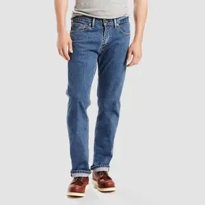Levi's Men's 505 Regular Fit Straight Jeans - Blue Denim 34x34