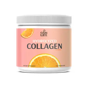 Gain Life Hydrolyzed Collagen + Vitamin C Drink Mix Powder Dietary Supplement
