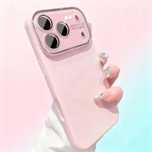 Luxury Liquid Silicone, Matte Frosted,Shockproof, Camera Lens Protection, Compatible with MagSafe for iPhone 17/16/15/14/13 Pro Max Cover