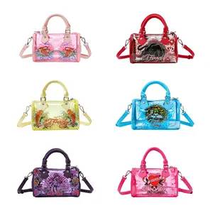 Ed Hardy Clear Small Beach Handbag