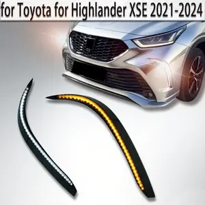 Compatible with Toyota Highlander XSE 2021-2025 Front Bumper Replacement Light Covers, 2 Pieces