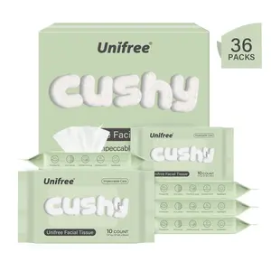 Unifree Disposable Facial Towels Cushy On-the-go Convenient Pack Total 360 Count Portable Face Towel Skincare, Comfort for Cosmetic Camping Eco-Friendly Biodegradable