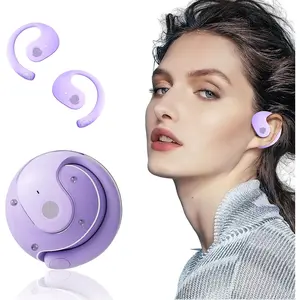 Open-ear Bone Conduction Wireless Earphones, Bluetooth Ear-hook Style, External Wearing, Great for Sports & Daily Commuting