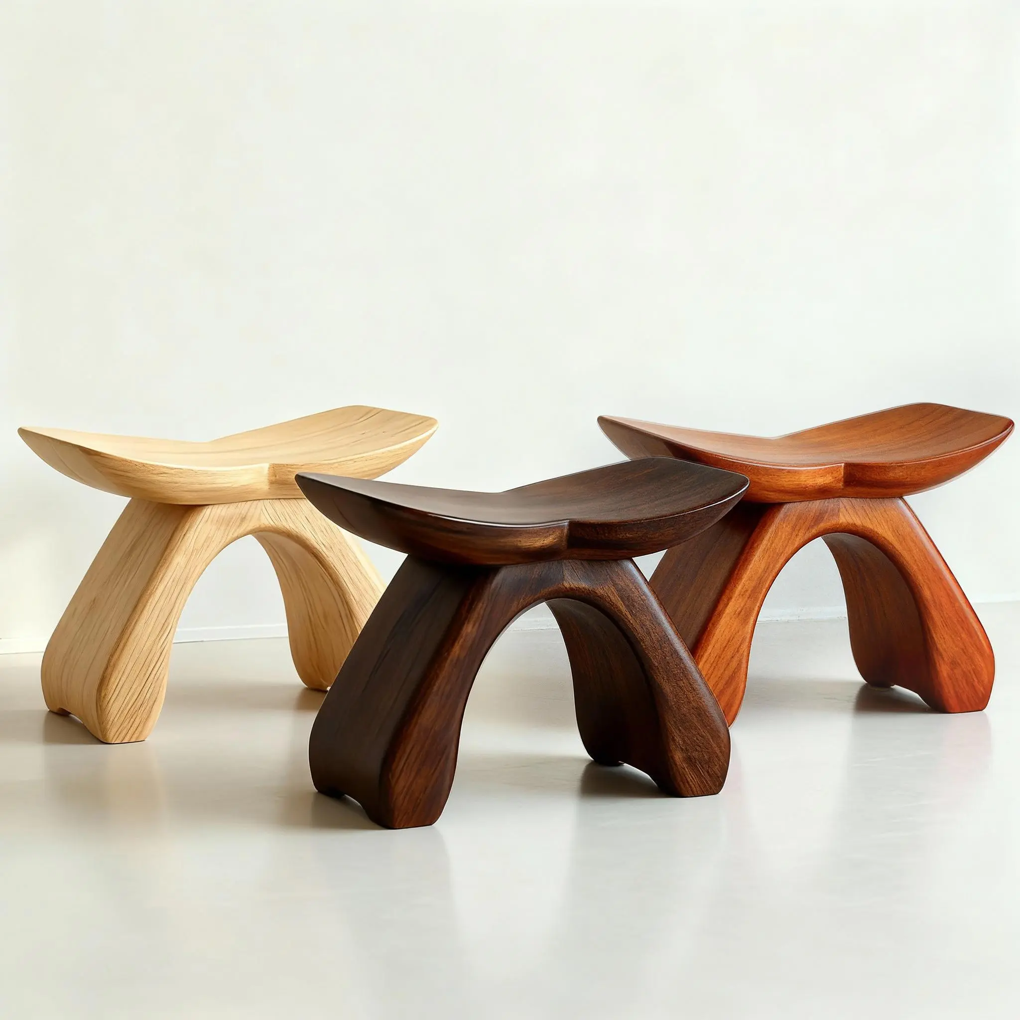 No Nails, Pure Walnut Butterfly Stool  Natural Curves Fit Hip & Home Aesthetics!  Indoor/Outdoor Trend – Sustainable Style for Modern Living Wooden Garden Bench Lounge Furniture