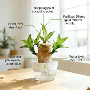 Mini Brazilian Wood Plant with Buddha Statue Easy-Care Low-Light Houseplant Natural Air Purifier for Home Office Calming Feng Shui Decor Ceramic Flower Pot Breathable Planting Container for Peaceful Environment