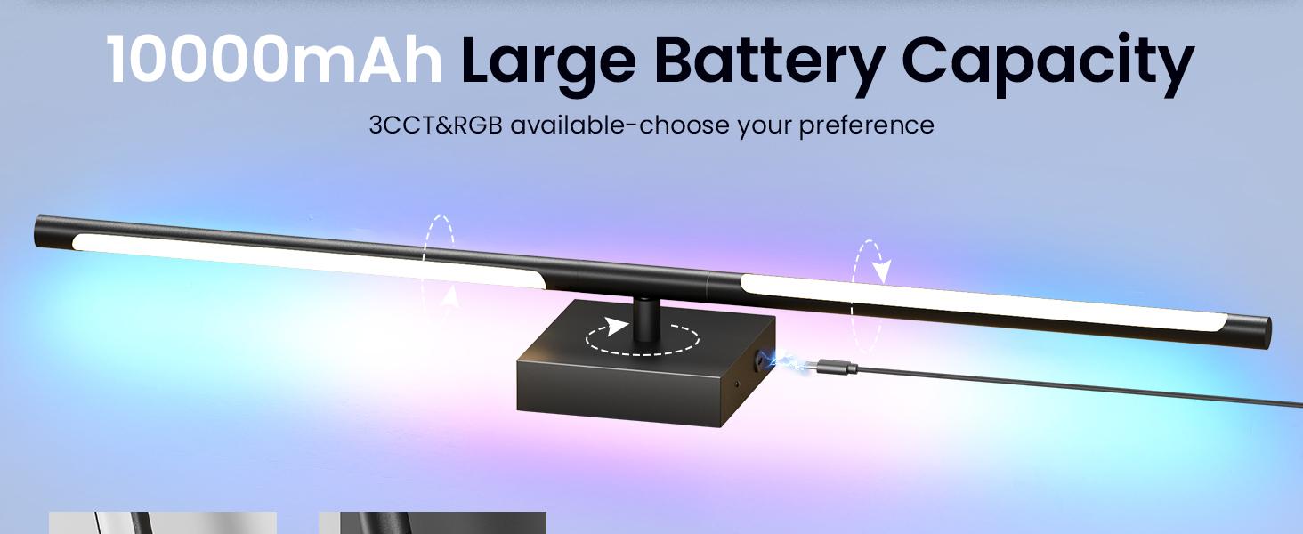 Battery Operated Wall Lights Set of Two, Non-Removable Battery, 10000mAH Rechargeable Wall Lamps with Remote Control, Dimmable RGB LED Wireless Wall Sconces for Bedroom, Living Room, Hallway, Dining Room, 360° Rotate 3CCT Battery Operated Wall Lights Set of Two, Non-Removable Battery, 10000mAH Rechargeable Wall Lamps with Remote Control, Dimmable RGB LED Wireless Wall Sconces for Bedroom, Living Room, Hallway, Dining Room, 360° Rotate 3CCT