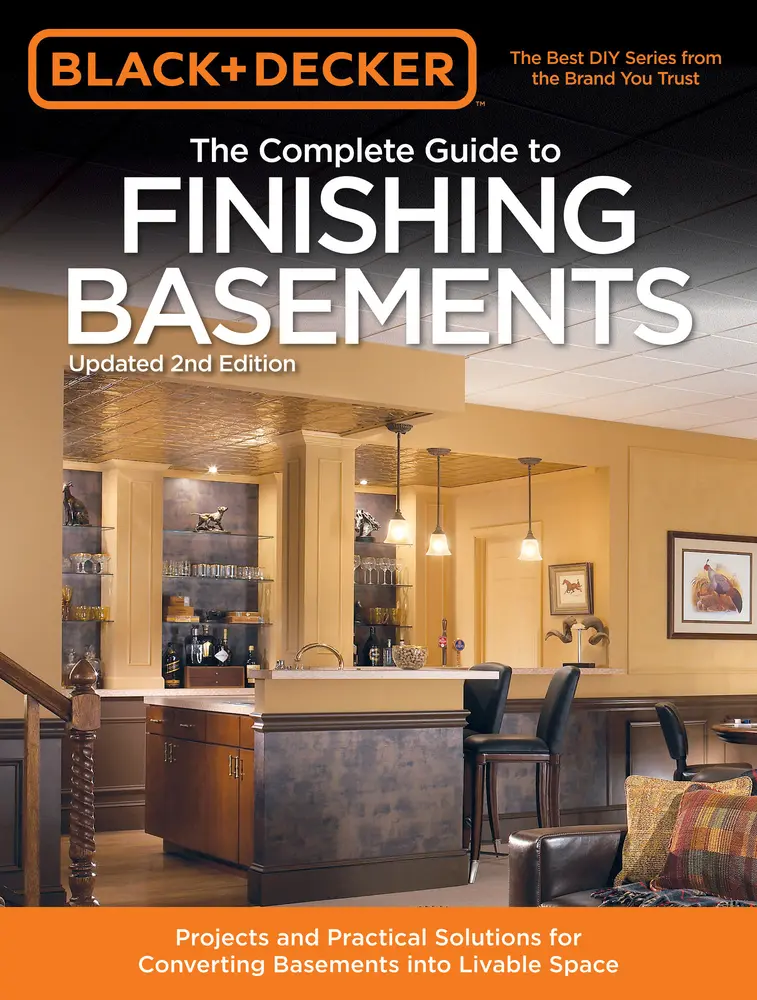 USED Book - Black & Decker the Complete Guide to Finishing Basements: Projects and Practical Solutions for Converting Basements Into Livable Space by Editors of Creative Publishing Internati (Paperback) - english
