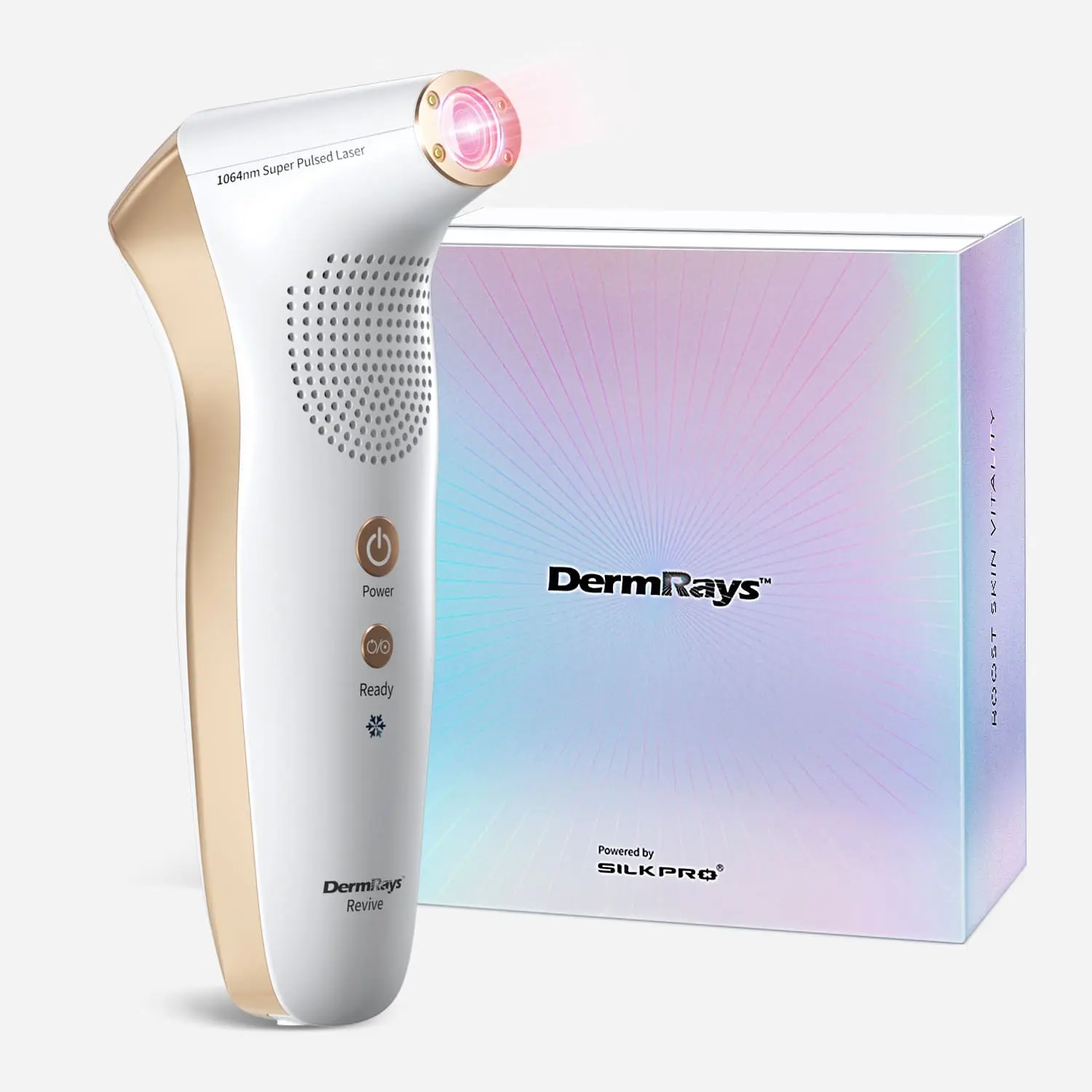 DermRays Revive Facial Skincare Laser - Anti-Aging Personal Care Appliance for Enhanced Skin Glow