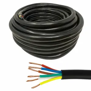 6 Way Trailer Wire Heavy Duty 14 AWG/Gauge CCA 6 Conductor Wire RV Trailer Tow Campers Cable Cord Insulated Stranded Copper Clad Aluminum Conductor Flexible Color-Coded DOT SAE Approved 25/50/100 FT