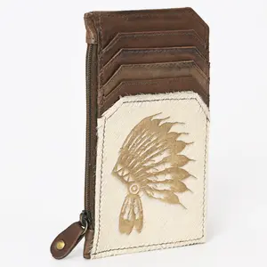 American Darling Card Holder Hair on Genuine Leather | Business Credit