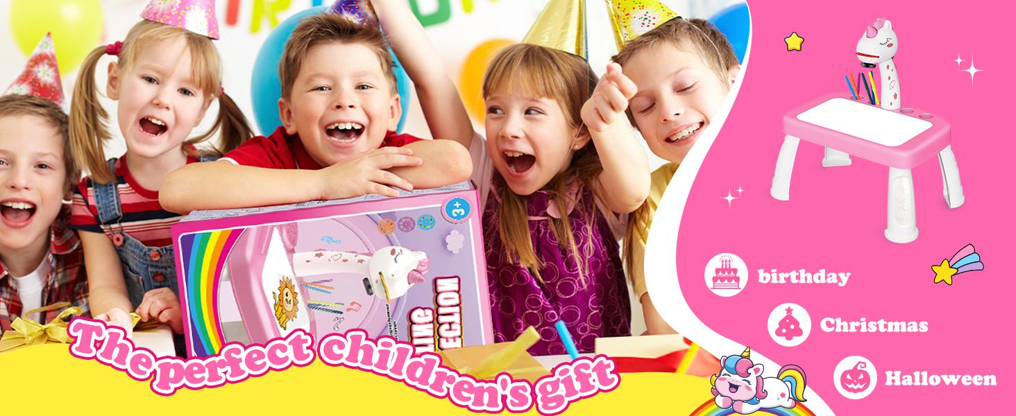 Drawing Projector for Kids, Art and Crafts, Drawing Board with Music, Color Pens, Pencils, Crayons, Scrapbook, Unicorn Sticker Book, Ideal Toy for 3+ Year Old Girls & Boys (Unicorn Kit) Drawing Projector for Kids, Art and Crafts, Drawing Board with Music, Color Pens, Pencils, Crayons, Scrapbook, Unicorn Sticker Book, Ideal Toy for 3+ Year Old Girls & Boys (Unicorn Kit)