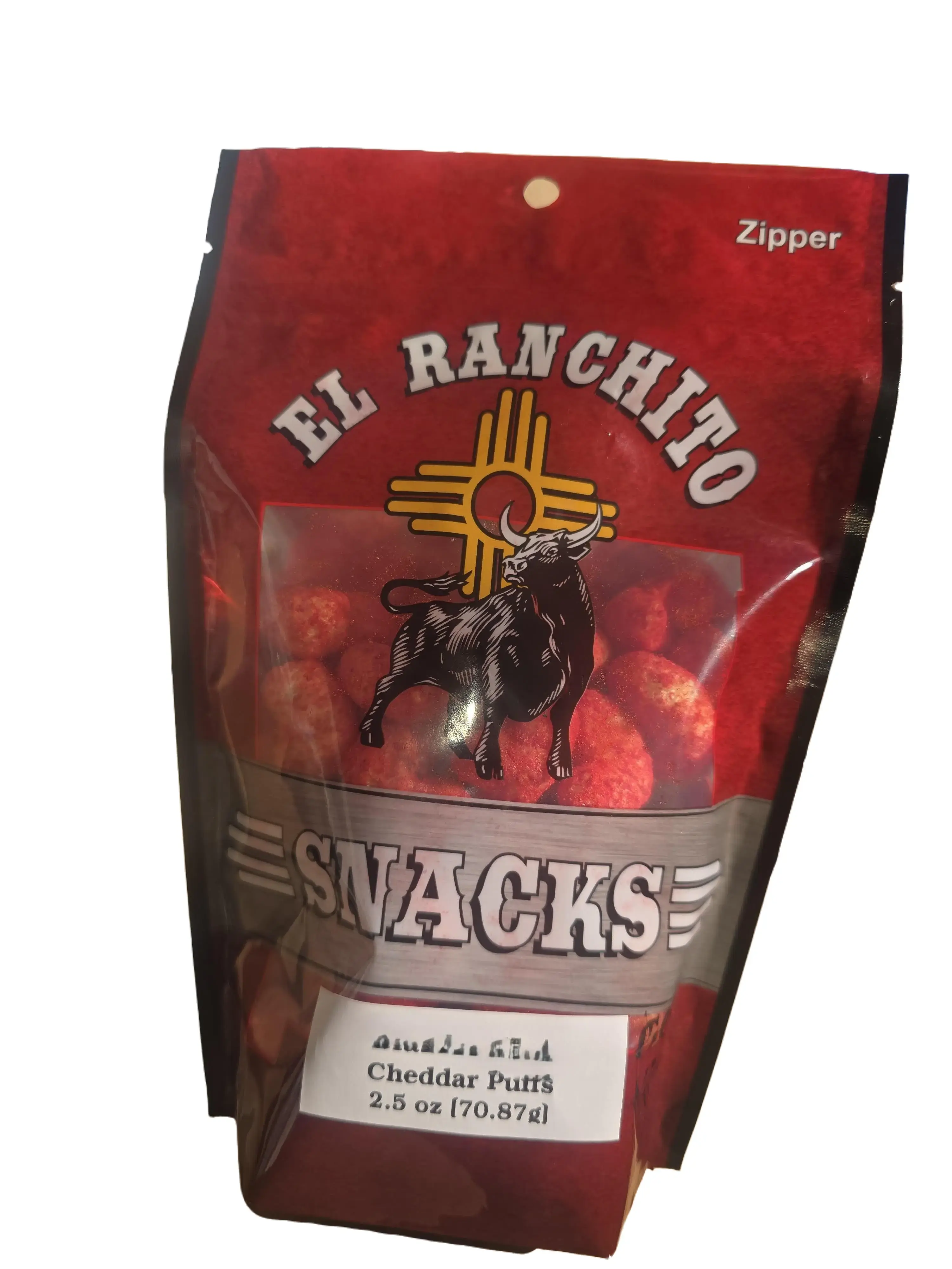 Cheddar puffs Spicy Red 2.5oz