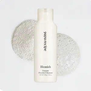 Papa Recipe Blemish Enzyme Cleansing Powder (1.7oz/50g) – Papain & Rice extract Powder-to-Foam Face Wash, Skin Radiance & Sebum Care, Gentle Exfoliation, Smoother Texture, Korean Skin Care