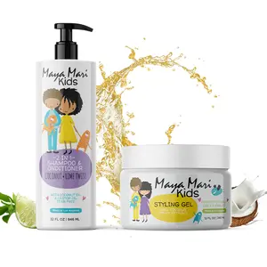 Maya Mari Kids 2in1 Shampoo + Conditioner with Tear-Free Formula and Bonus Hair Gel - Perfect for Kids Daily Hair Care Routines for Both Boys and Girls