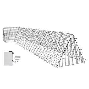 VEVOR Chicken Tunnels,  157.5 x 39.4 x 24.2 inch(LxWxH) Chicken Tunnels for Yard, Portable Chicken Tunnels for Outside with Corner Frames, Chicken Coop Run, Suitable for Chickens, Ducks, Rabbits
