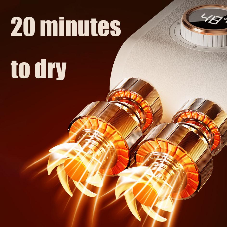 Work Boot Dryer with Smart Timer & Auto Off: TelescopicFolding Design, Boot Warmer & Deodorizer for Work Boots