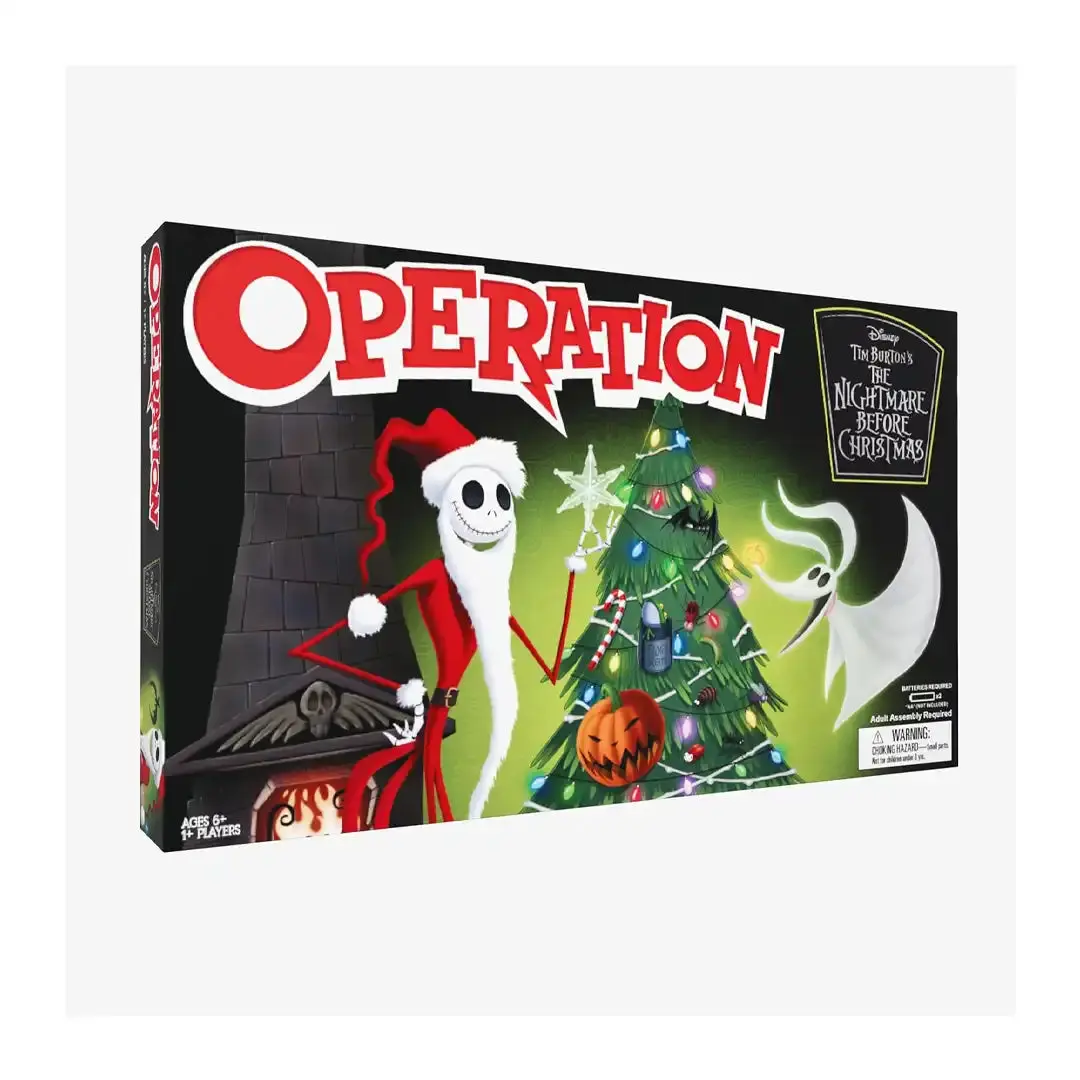 Hasbro Operation: The Nightmare Before Christmas Board Game, Family-Friendly, Party-Focused, Board Games Family, Party Board Game