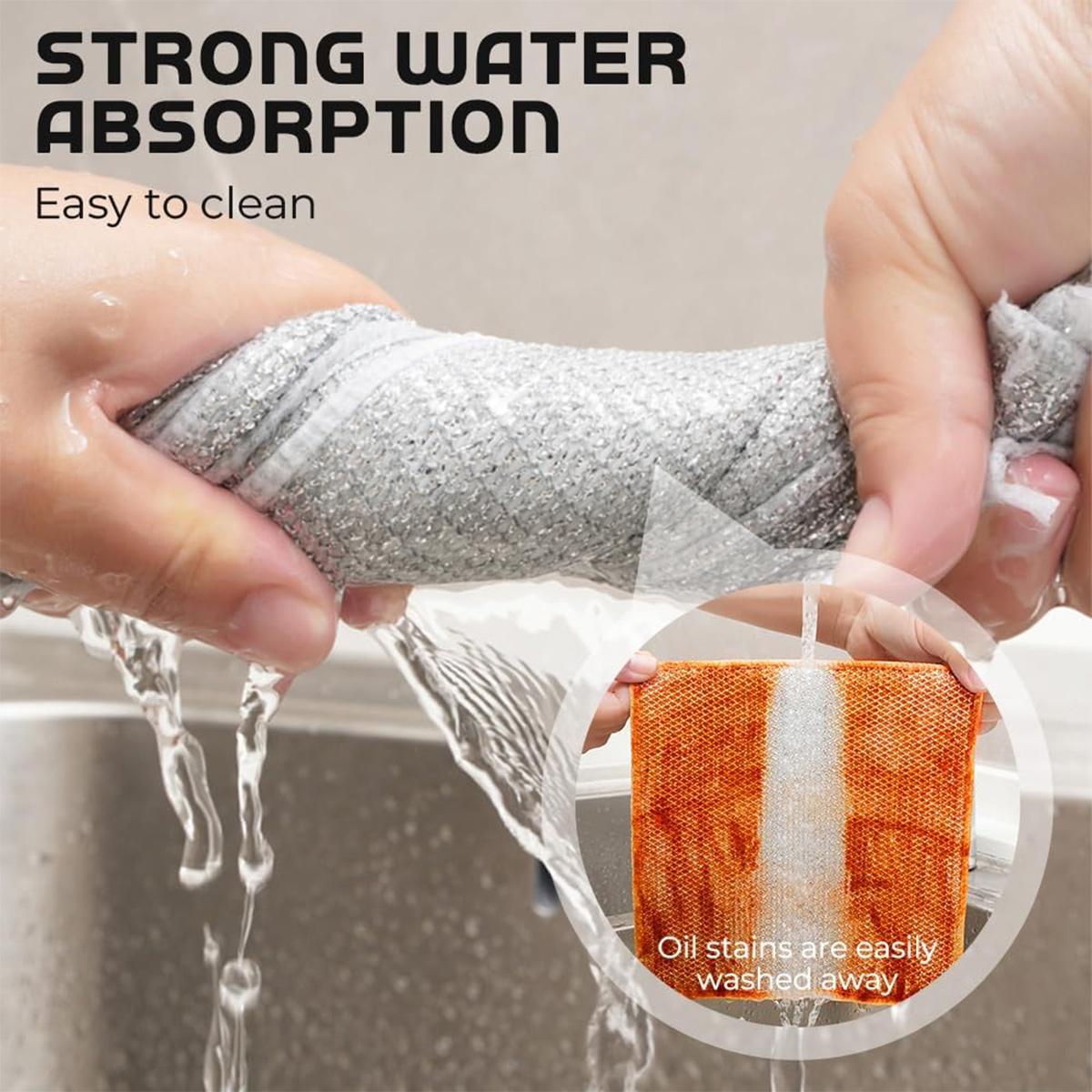 12 Pcs New Upgrade Steel Wire Dishcloth,Non Scratch Wire Dishcloth for Wet and Dry Use,Powerful Cleaning Non-Scratch Wire Dishcloth Rag for Cookware, Sinks, Dishes, Stove Tops 12 Pcs New Upgrade Steel Wire Dishcloth,Non Scratch Wire Dishcloth for Wet and Dry Use,Powerful Cleaning Non-Scratch Wire Dishcloth Rag for Cookware, Sinks, Dishes, Stove Tops