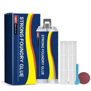 Enhanced casting glue, Metal Repair Glue, Casting Repair Glue, High Temperature Resistant Liquid Metal Welding Filler for Metal Casting Defect, AB Glue new semi