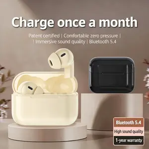 MOKATA wireless earphones with a high level of design and performance, Bluetooth 5.4, instant connection, no interruptions, low latency for gaming, 200 hours standby, essential for everyday outings, sports accessory, AirPods 4 stereo