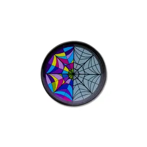 Addams Family Wednesday And Enid's Split Window Enamel Pin