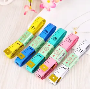 6 Packs 60"/150cm Body Measuring Tailor Tape Ruler Sewing Cloth Measure Seamstress Soft Mix Colors Wholesale