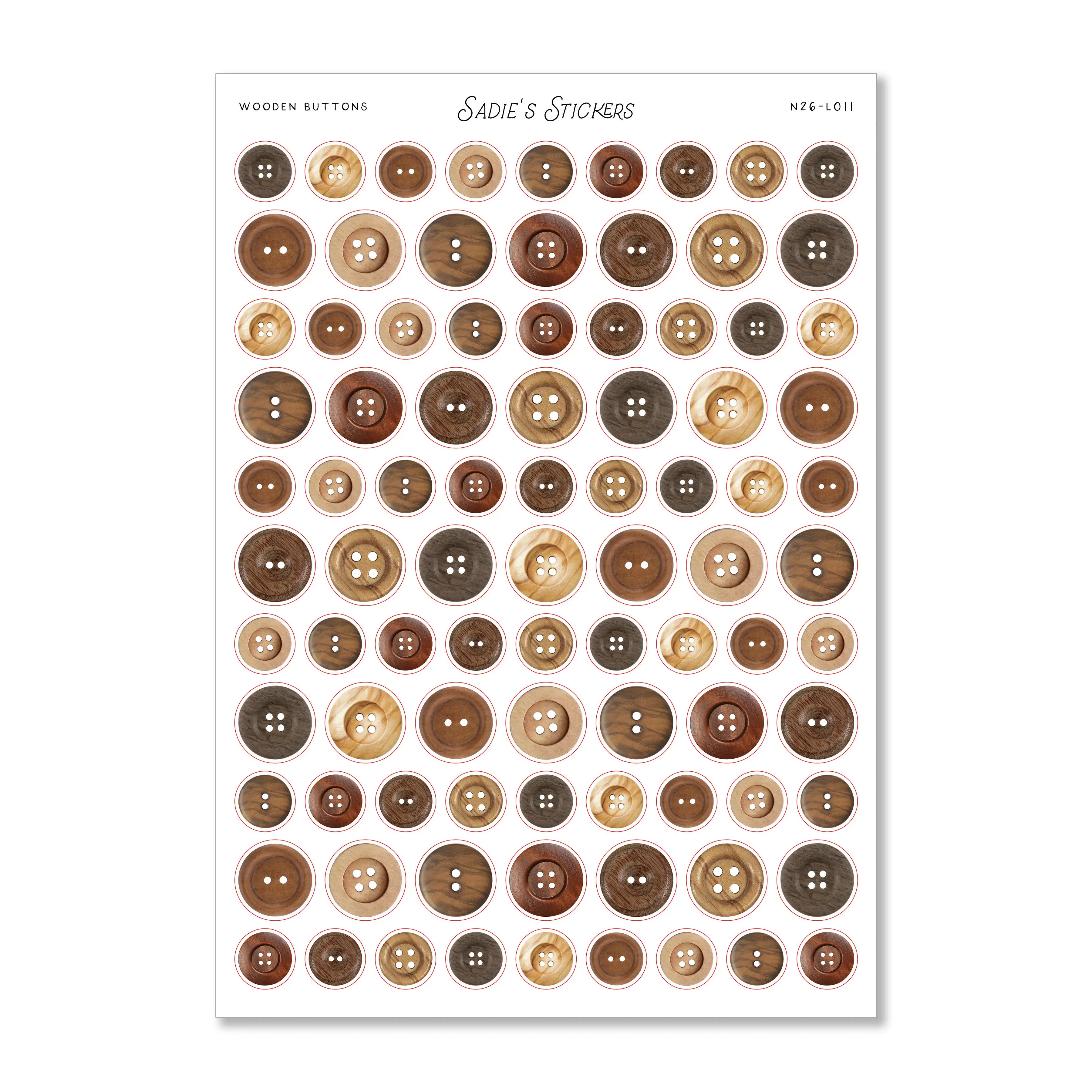 Wooden Buttons • Trinkets & Tidbits