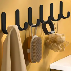 No-Drill Hooks That Actually Hold! ️ 6 strong adhesive hooks for towels, keys, hats — bathroom, kitchen, bedroom. Perfect summer organizing hack & gift idea!  #HomeOrganizing #NoDrill #SummerHacks #GiftIdeas