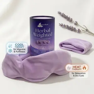 Cloud-Soft Weighted Lavender Sleep Mask - The Weighted Blanket For Your Eyes | 100% Total Blackout for Deep Sleep & Anxiety Relief | Side-Sleeper Friendly Calming Eye Mask