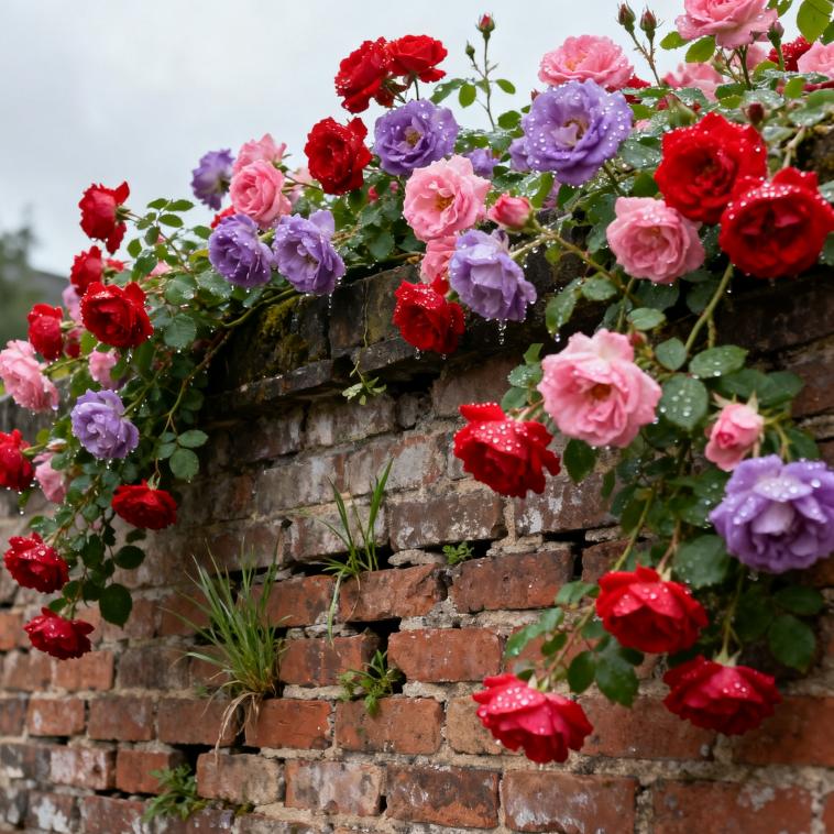 200 Pcs Climbing Rose Seeds for Planting Outdoor-Perennial Rare Rose Flowers Plant for Your Grarden Home