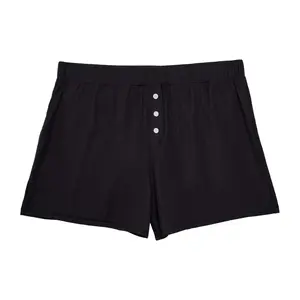 Thinx Ultra-Soft Period Underwear, Overnight Sleep-Shorts Leakproof, Holds Up to 12 Regular Tampons*, Period Underwear for Women, Reusable & Controls Odor, Black