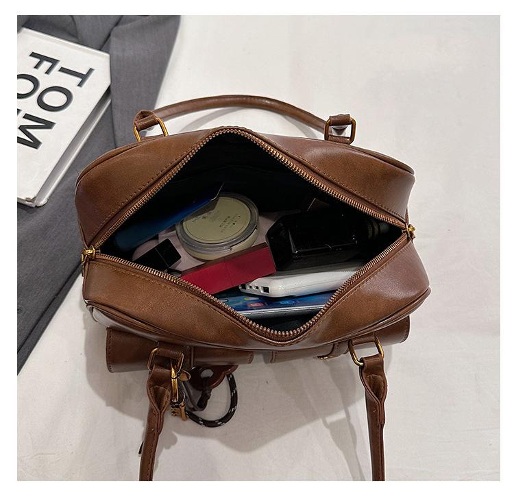 Women's Elegant Solid Color Shoulder Bag, Fashionable Pu Leather Bag for Daily Used, Casual Trendy Versatile High-quality Daily Commuting Bag