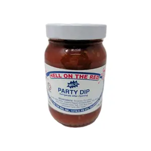 Hell On The Red Mild Party Dip Salsa 16 Oz Glass Jar