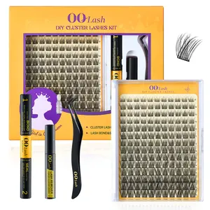 OQ Lash 8K-D Curl DIY Eyelash Extension Kit Waterproof and Long lasting Makeup For Girl Bond and Seal Eyelash Glue and Lash Remover Beginner Friendly Individual Lashes