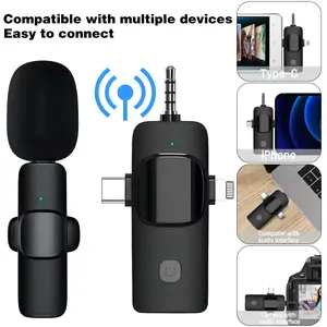 USB C Mini Wireless Microphone for iOS and Android Devices - Noise Reduction Lapel Mic for Recording, Clip on Mic, Mic for Video Recording, Tiktok, Youtube, Vlog
