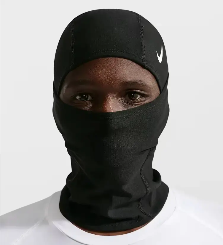 Nike Pro Hyperwarm Therma-FIT Balaclava Hood – Cold Weather Running, Cycling & Helmet Compatible Face Mask for Men & Women