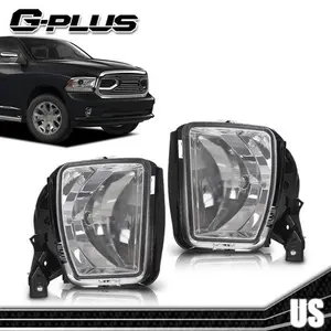 For Dodge Ram 1500 2013-2018 Ram 1500 Classic 19-22 Fog Lights Lamps w/Bulbs Set