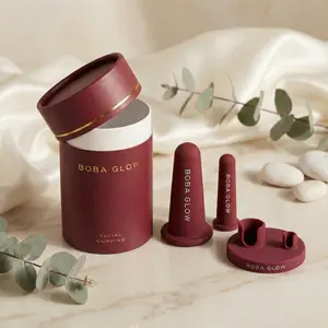 BOBA GLOW Facial Cupping Set -  Lymphatic Face Massage for skin rejuvenation - Skincare tools to Reduce Puffiness & Boost Glow