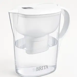 Brita Water Filter Pitcher for Tap and Drinking Water with 1 Standard Filter, Lasts 2 Months, 6-Cup Capacity, White.