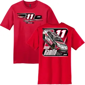 Denny Hamlin Shirt, Denny Hamlin #11 Sport Clips Red Action Camry Graphic Tee, Soft Cotton Blend, Unisex Fit for NASCAR & Hamlin Fans, Perfect Gift for Cup Series Supporters