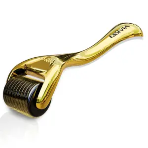 Derma Roller for Face, Beard, and Hair, Titanium Needles - Ideal for Personal Skincare and Hair Care, Suitable for Men and Women Comfort Dermaroller Alternative Home Spa Equipment