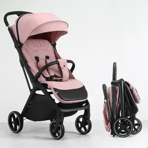 Lightweight Baby Stroller, Foldable Stroller Infant,Widened Sunshade with Zipper, One-touch Collection, Adjustable Backrest, Breathable Mesh, Easy to Carry, Suitable for Travel