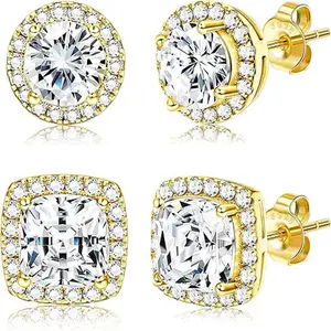 Moissanite earrings and S925 silver high-end jewelry for men's and women's festivals, birthdays and weddings