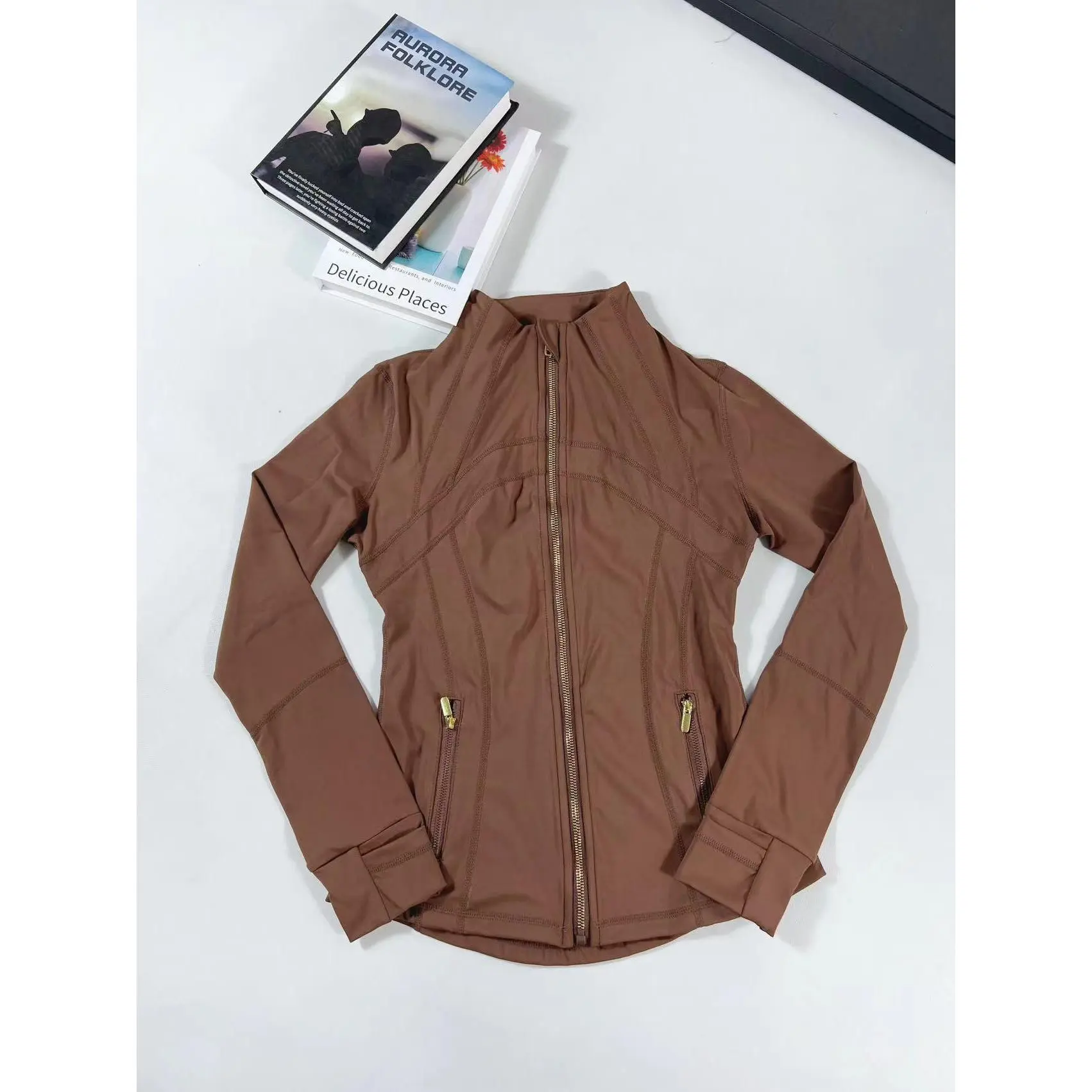 Maillard Gold Zipper Jacket