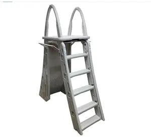 Adjustable A Frame Pool Ladder 48-56" Above Ground Pool Safety Ladder