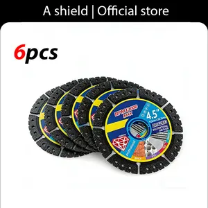 4.5 inch (115mm) cutting blade 1 piece/3 pieces/6 pieces, suitable for dry cutting metal, ceramic tiles, stone, plastic angle grinder special saw blade accessories