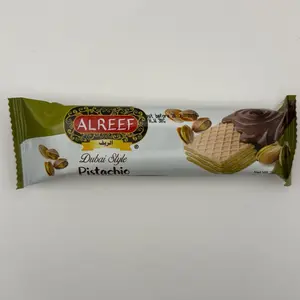 ALREEF Dubai Pistachio Wafer Chocolate Box (12 Packs) | Imported Dubai Style Chocolate