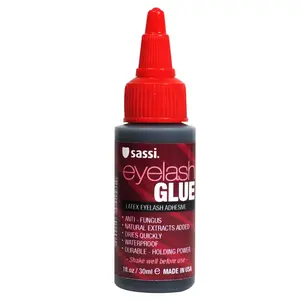 Sassi Eyelash Glue Dark 1 oz / 30 ml | Quick-Drying