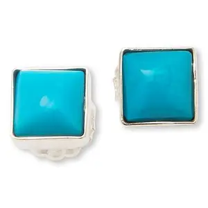 Mine Finds by Jay King Kingman Turquoise Square Stud Earrings