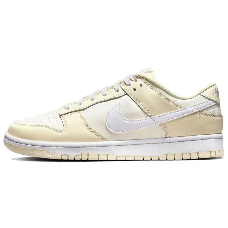 Nike Dunk Low Coconut Milk Skate Shoes Men's Yellow DJ6188-100